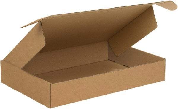 Made in USA - 14" Wide x 24" Long x 4" High Rectangle Crush Proof Mailers - 1 Wall, Kraft (Color) - Americas Industrial Supply