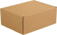 Made in USA - 8-3/4" Wide x 11-1/8" Long x 4" High Rectangle Crush Proof Mailers - 1 Wall, Kraft (Color) - Americas Industrial Supply