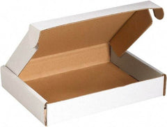 Made in USA - 8" Wide x 12" Long x 2-3/4" High Rectangle Crush Proof Mailers - 1 Wall, White - Americas Industrial Supply