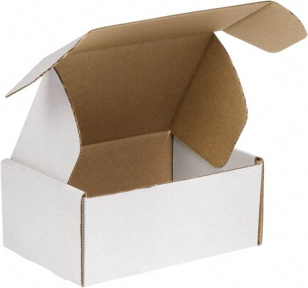 Made in USA - 12" Wide x 18" Long x 6" High Rectangle Crush Proof Mailers - 1 Wall, White - Americas Industrial Supply
