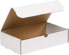 Made in USA - 6-1/2" Wide x 11" Long x 2-3/4" High Rectangle Crush Proof Mailers - 1 Wall, White - Americas Industrial Supply