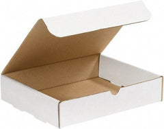 Made in USA - 8-1/4" Wide x 10-1/4" Long x 2" High Rectangle Crush Proof Mailers - 1 Wall, White - Americas Industrial Supply