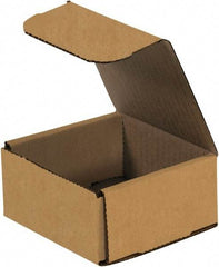 Made in USA - 4" Wide x 4" Long x 2" High Rectangle Crush Proof Mailers - 1 Wall, Kraft (Color) - Americas Industrial Supply