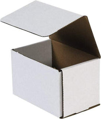 Made in USA - 8" Wide x 10" Long x 4" High Rectangle Crush Proof Mailers - 1 Wall, White - Americas Industrial Supply