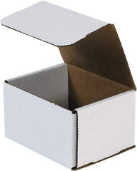 Made in USA - 4" Wide x 5" Long x 3" High Rectangle Crush Proof Mailers - 1 Wall, White - Americas Industrial Supply