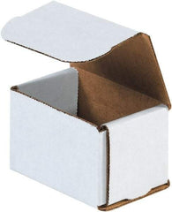 Made in USA - 2" Wide x 3" Long x 2" High Rectangle Crush Proof Mailers - 1 Wall, White - Americas Industrial Supply