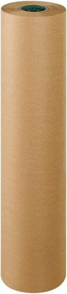 Made in USA - 600' Long x 36" Wide Roll of Kraft Paper with 10# Gloss Polyethylene - 50 Lb Paper Weight - Americas Industrial Supply