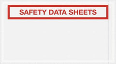 Value Collection - 1,000 Piece, 5-1/2" Long x 10" Wide, Packing List Envelope - Material Safety Data Sheets Enclosed, Clear - Americas Industrial Supply