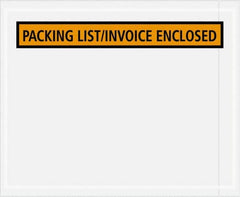 Value Collection - 1,000 Piece, 4-1/2" Long x 5-1/2" Wide, Packing List Envelope - Packing List/Invoice Enclosed, Orange - Americas Industrial Supply