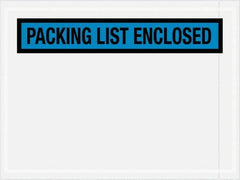 Value Collection - 1,000 Piece, 4-1/2" Long x 6" Wide, Packing List Envelope - Packing List Enclosed, Blue - Americas Industrial Supply