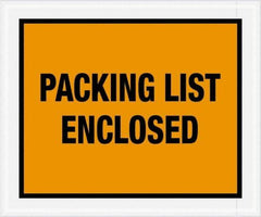 Value Collection - 500 Piece, 10" Long x 12" Wide, Packing List Envelope - Packing List Enclosed, Orange - Americas Industrial Supply