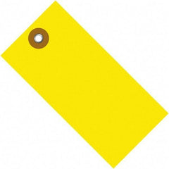 Dupont - 2-3/4" High x 1-3/8" Long, Safety & Facility Blank Tag - Yellow Spunbonded Olefin - Americas Industrial Supply