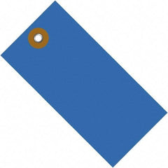 Dupont - 2-3/4" High x 1-3/8" Long, Safety & Facility Blank Tag - Blue Spunbonded Olefin - Americas Industrial Supply
