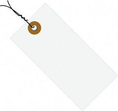Dupont - 6-1/4" High x 3-1/8" Long, Safety & Facility Blank Tag - White Spunbonded Olefin - Americas Industrial Supply