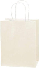 Made in USA - Kraft Grocery Bag - 8 x 4-1/2 x 10-1/4, French Vanilla - Americas Industrial Supply