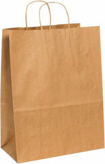 Made in USA - Kraft Grocery Bag - 13 x 7 x 17, Kraft - Americas Industrial Supply