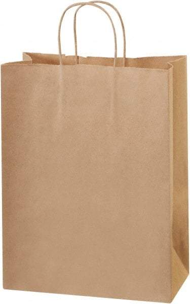 Made in USA - Kraft Grocery Bag - 10 x 5 x 13, Kraft - Americas Industrial Supply