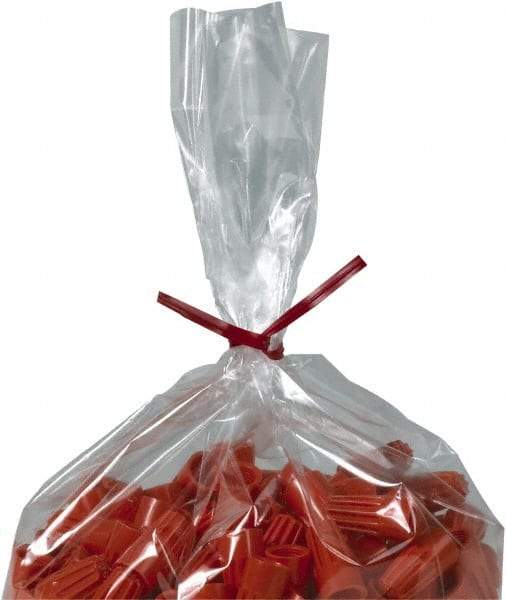 Made in USA - 8" Long, Bag Tie - Red - Americas Industrial Supply
