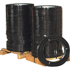 Made in USA - 760' Long x 1-1/4" Wide, Ribbon Wound Coil Steel Strapping - 5,500 Lb Capacity, 0.031" Thick - Americas Industrial Supply