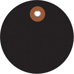 Made in USA - Safety & Facility Blank Tag - Black Vinyl - Americas Industrial Supply