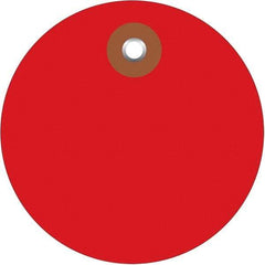 Made in USA - Safety & Facility Blank Tag - Red Vinyl - Americas Industrial Supply