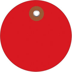 Made in USA - Safety & Facility Blank Tag - Red Vinyl - Americas Industrial Supply