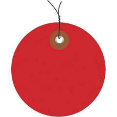 Made in USA - Safety & Facility Blank Tag - Red Vinyl - Americas Industrial Supply
