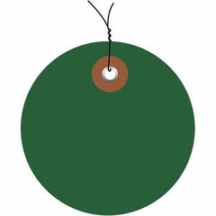 Made in USA - Safety & Facility Blank Tag - Green Vinyl - Americas Industrial Supply