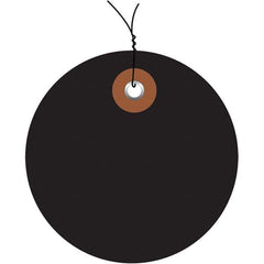 Made in USA - Safety & Facility Blank Tag - Black Vinyl - Americas Industrial Supply