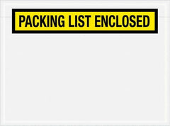 Value Collection - 1,000 Piece, 6-3/4" Long x 5" Wide, Packing List Envelope - Packing List Enclosed, Yellow - Americas Industrial Supply