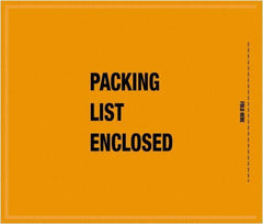 Value Collection - 1,000 Piece, 8-1/2" Long x 10" Wide, Packing List Envelope - Packing List Enclosed, Orange - Americas Industrial Supply