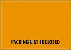 Value Collection - 1,000 Piece, 4-1/2" Long x 6" Wide, Packing List Envelope - Packing List Enclosed, Orange - Americas Industrial Supply