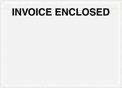 Value Collection - 1,000 Piece, 7" Long x 5" Wide, Packing List Envelope - Invoice Enclosed, Clear - Americas Industrial Supply