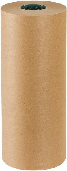 Made in USA - 600' Long x 18" Wide Roll of Kraft Paper with 10# Gloss Polyethylene - 50 Lb Paper Weight - Americas Industrial Supply