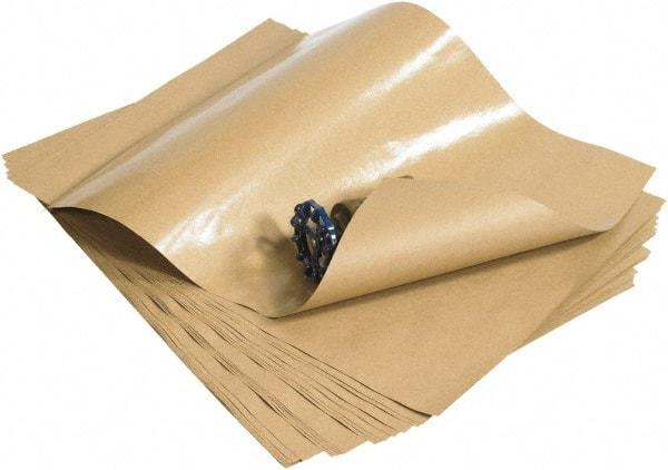 Made in USA - 18" Wide Sheets of Kraft Paper with 10# Gloss Polyethylene - 50 Lb Paper Weight, 830 Sheets - Americas Industrial Supply