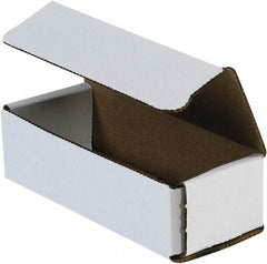 Made in USA - 2-1/2" Wide x 6" Long x 1-3/4" High Rectangle Crush Proof Mailers - 1 Wall, White - Americas Industrial Supply