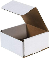 Made in USA - 8" Wide x 8" Long x 3" High Rectangle Crush Proof Mailers - 1 Wall, White - Americas Industrial Supply