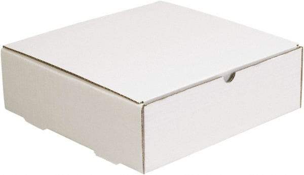 Made in USA - 13" Wide x 13" Long x 4" High Rectangle Crush Proof Mailers - 1 Wall, White - Americas Industrial Supply