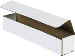 Made in USA - 3-1/2" Wide x 17-1/2" Long x 3-1/2" High Rectangle Crush Proof Mailers - 1 Wall, White - Americas Industrial Supply