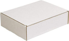 Made in USA - 10" Wide x 13" Long x 3" High Rectangle Crush Proof Mailers - 1 Wall, White - Americas Industrial Supply