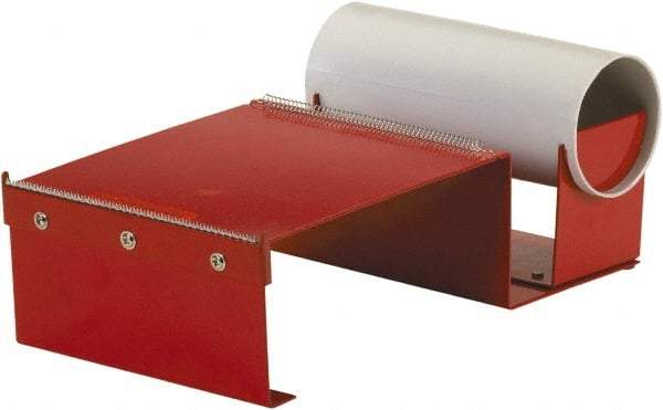 Import - 6" Wide, Single Roll, Manual Table/Desk Tape Dispenser - Metal, Unlimited Dispensed Tape Length - Americas Industrial Supply