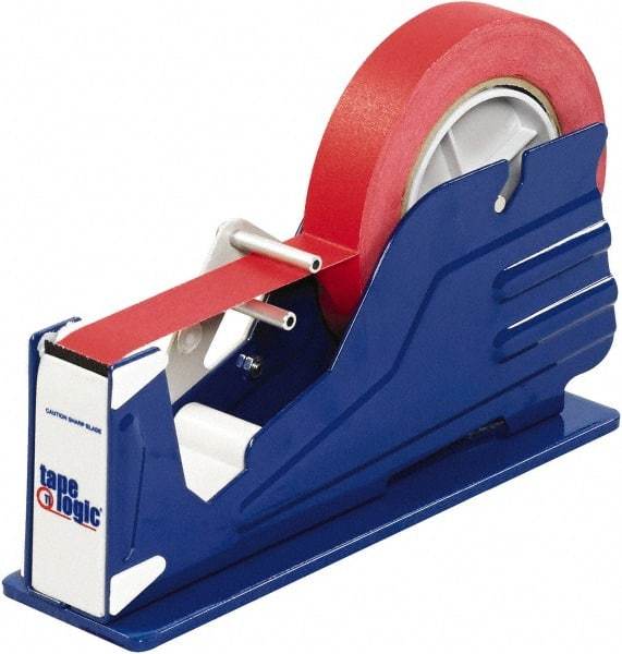 Tape Logic - 1" Wide, Single Roll, Manual Table/Desk Tape Dispenser - Metal, Unlimited Dispensed Tape Length - Americas Industrial Supply