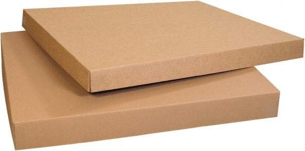 Made in USA - 49-1/4" Wide x 49-1/4" Long x 4" High Rectangle Heavy Duty Corrugated Box - 1 Wall, Kraft (Color), 95 Lb Capacity - Americas Industrial Supply