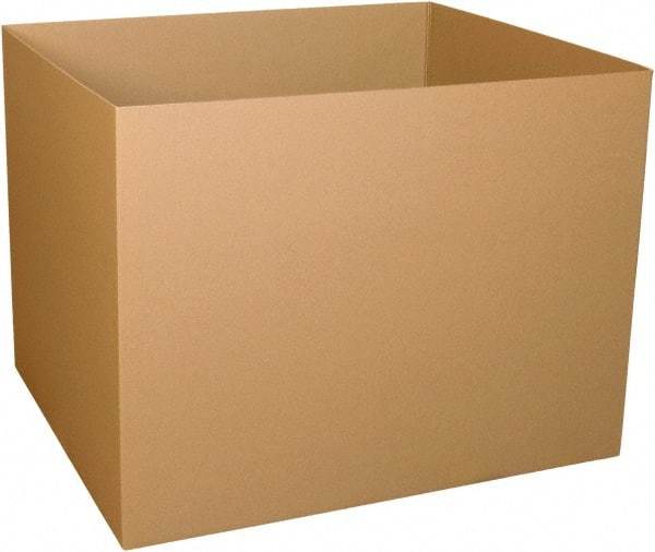 Made in USA - 40" Wide x 48" Long x 36" High Rectangle Corrugated Shipping Box - 1 Wall, Kraft (Color), 65 Lb Capacity - Americas Industrial Supply