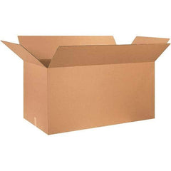 Made in USA - 24" Wide x 48" Long x 24" High Rectangle Corrugated Shipping Box - 1 Wall, Kraft (Color), 65 Lb Capacity - Americas Industrial Supply