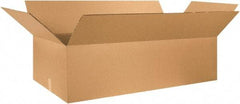 Made in USA - 24" Wide x 48" Long x 12" High Rectangle Heavy Duty Corrugated Box - 2 Walls, Kraft (Color), 100 Lb Capacity - Americas Industrial Supply