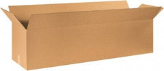 Made in USA - 12" Wide x 50" Long x 12" High Rectangle Corrugated Shipping Box - 1 Wall, Kraft (Color), 65 Lb Capacity - Americas Industrial Supply