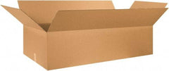 Made in USA - 20" Wide x 46" Long x 12" High Rectangle Corrugated Shipping Box - 1 Wall, Kraft (Color), 65 Lb Capacity - Americas Industrial Supply