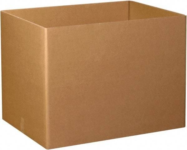 Made in USA - 24" Wide x 48" Long x 28" High Rectangle Heavy Duty Corrugated Box - 3 Walls, Kraft (Color), 280 Lb Capacity - Americas Industrial Supply