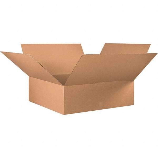 Made in USA - 36" Wide x 36" Long x 12" High Rectangle Corrugated Shipping Box - 1 Wall, Kraft (Color), 65 Lb Capacity - Americas Industrial Supply